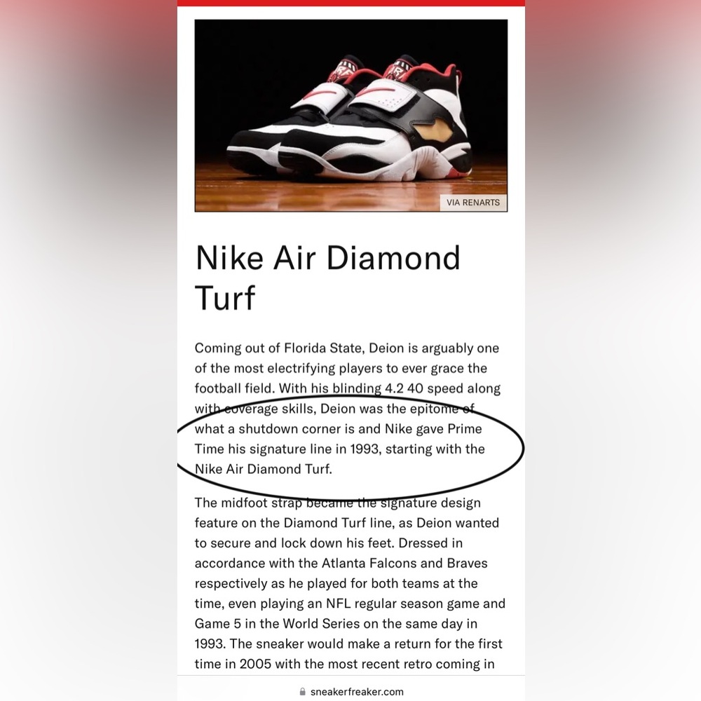 ISO Nike Air Diamond 90s Vintage Kids Size 2 or 3 - Picture 2 of 2
